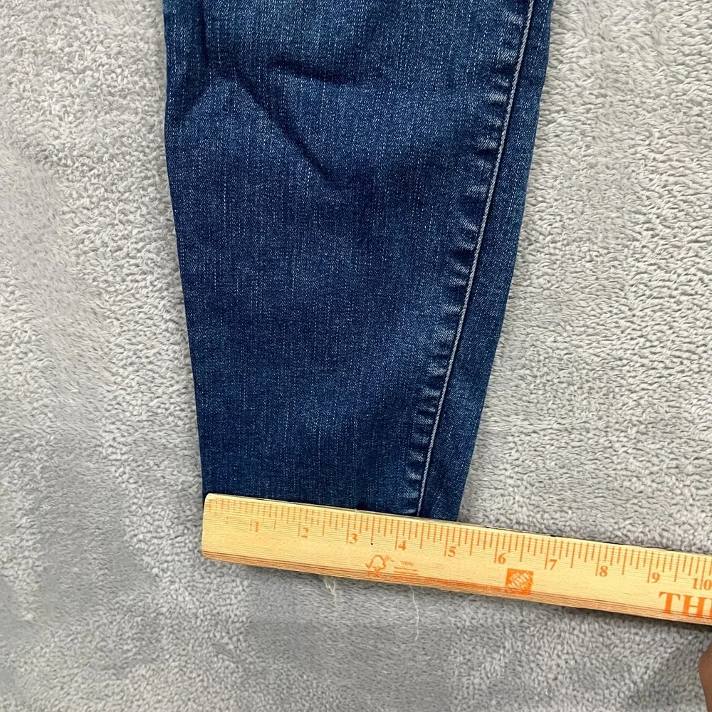 MOTHER High Waisted The Looker Ankle Fray Jeans 26 Blue Denim Frayed Hem Western